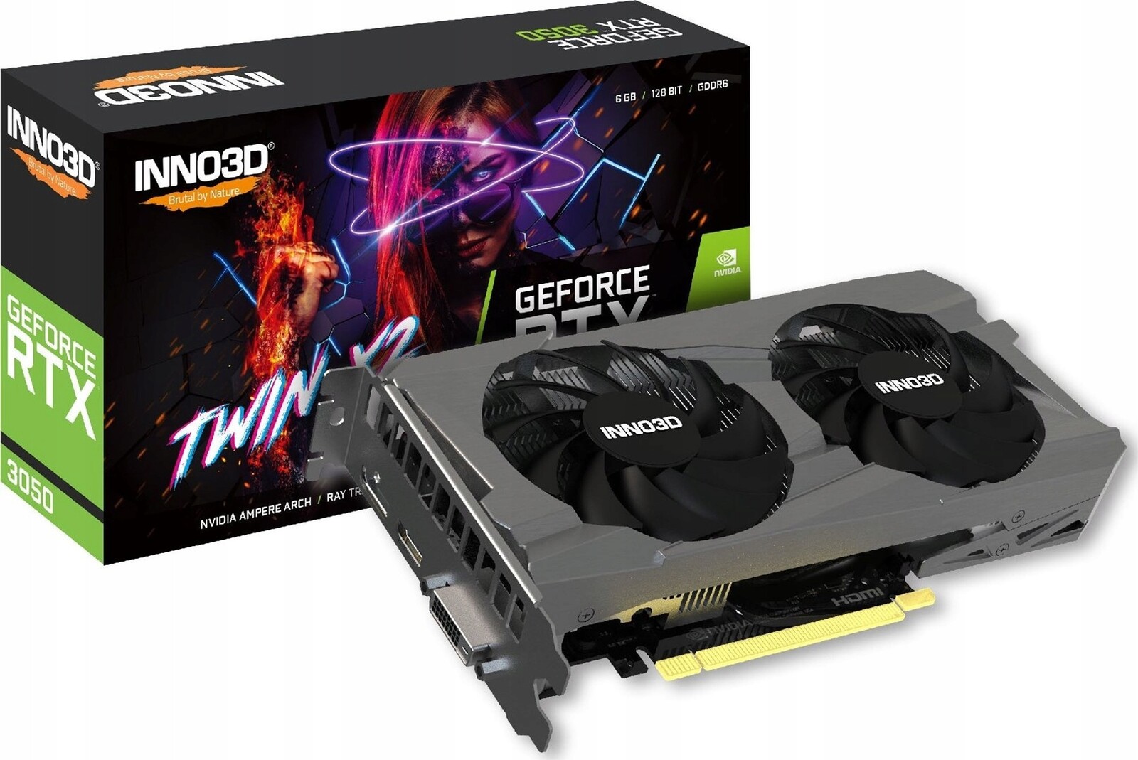 Grafická karta INNO3D Rtx 3050 Twin X2 6GB V2