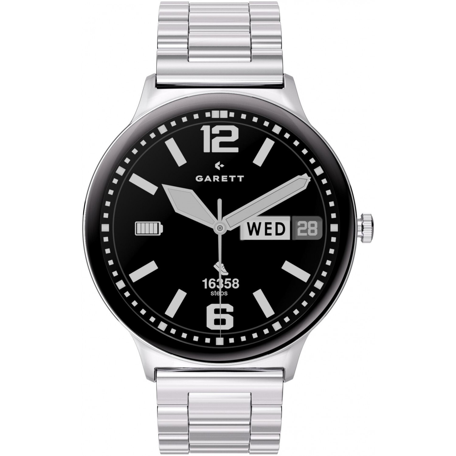 Pánské Chytré Hodinky Garett 5904238487563 stříbrné