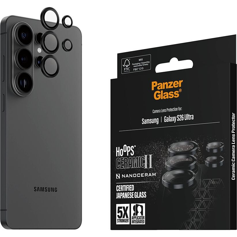 Sklo na objektiv pro Galaxy S26 Ultra, PanzerGlass, sklíčko, s aplikátorem