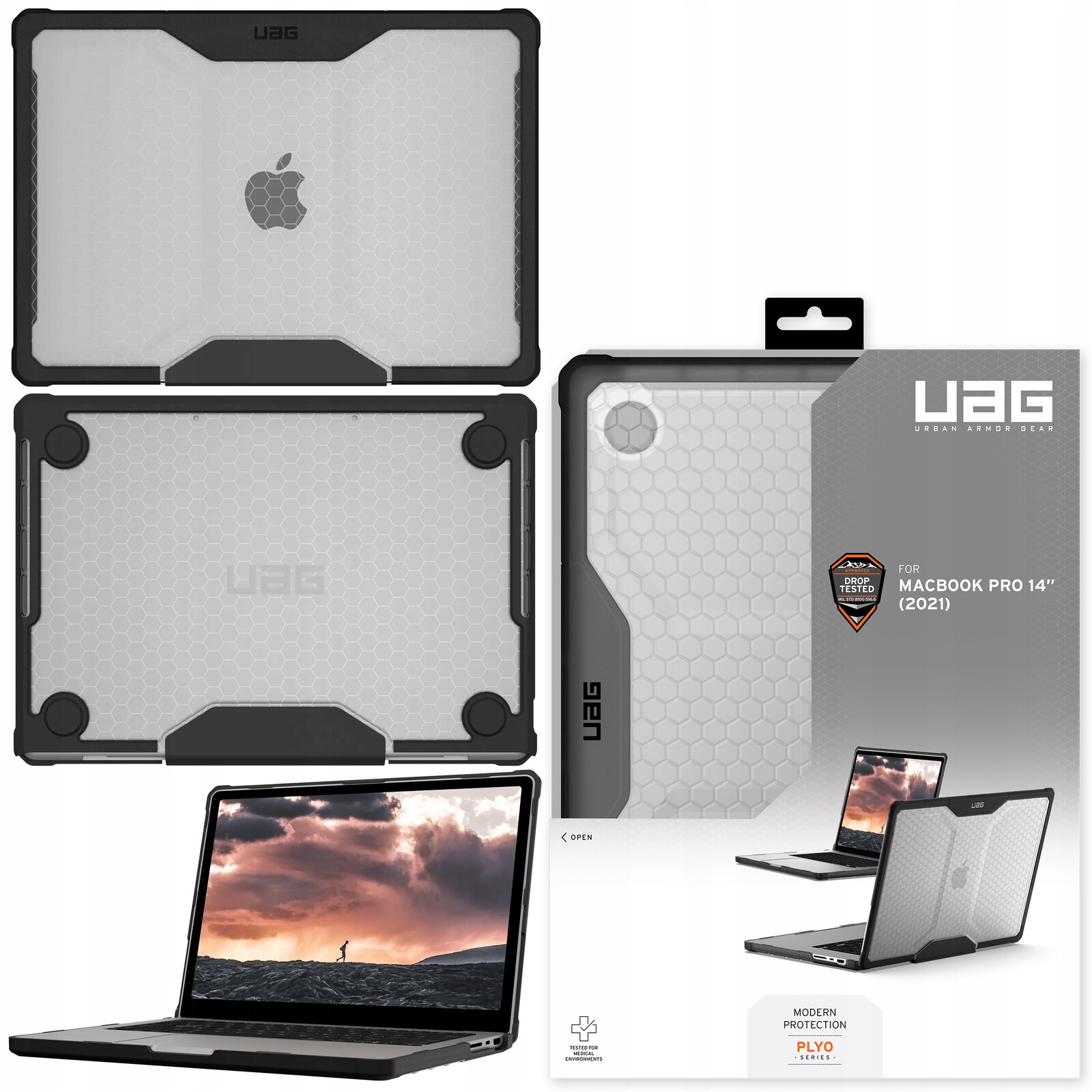Uag Plyo Case – Pancéřové pouzdro pro MacBook Pro 14