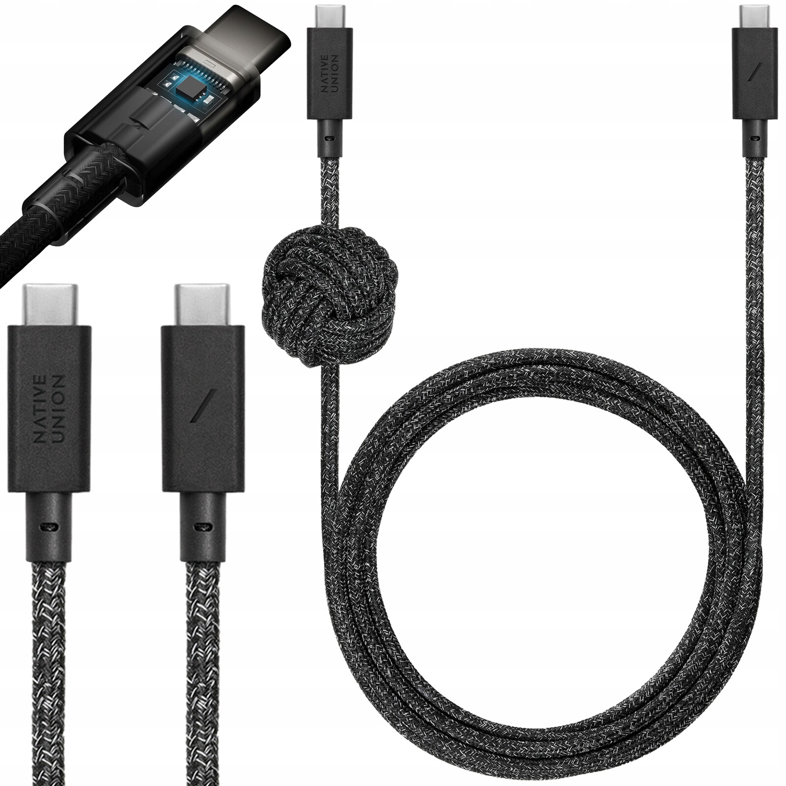 Native Union Anchor Cable – Kabel Usb-c na Usb-c 240W 3 m Odolný kabel