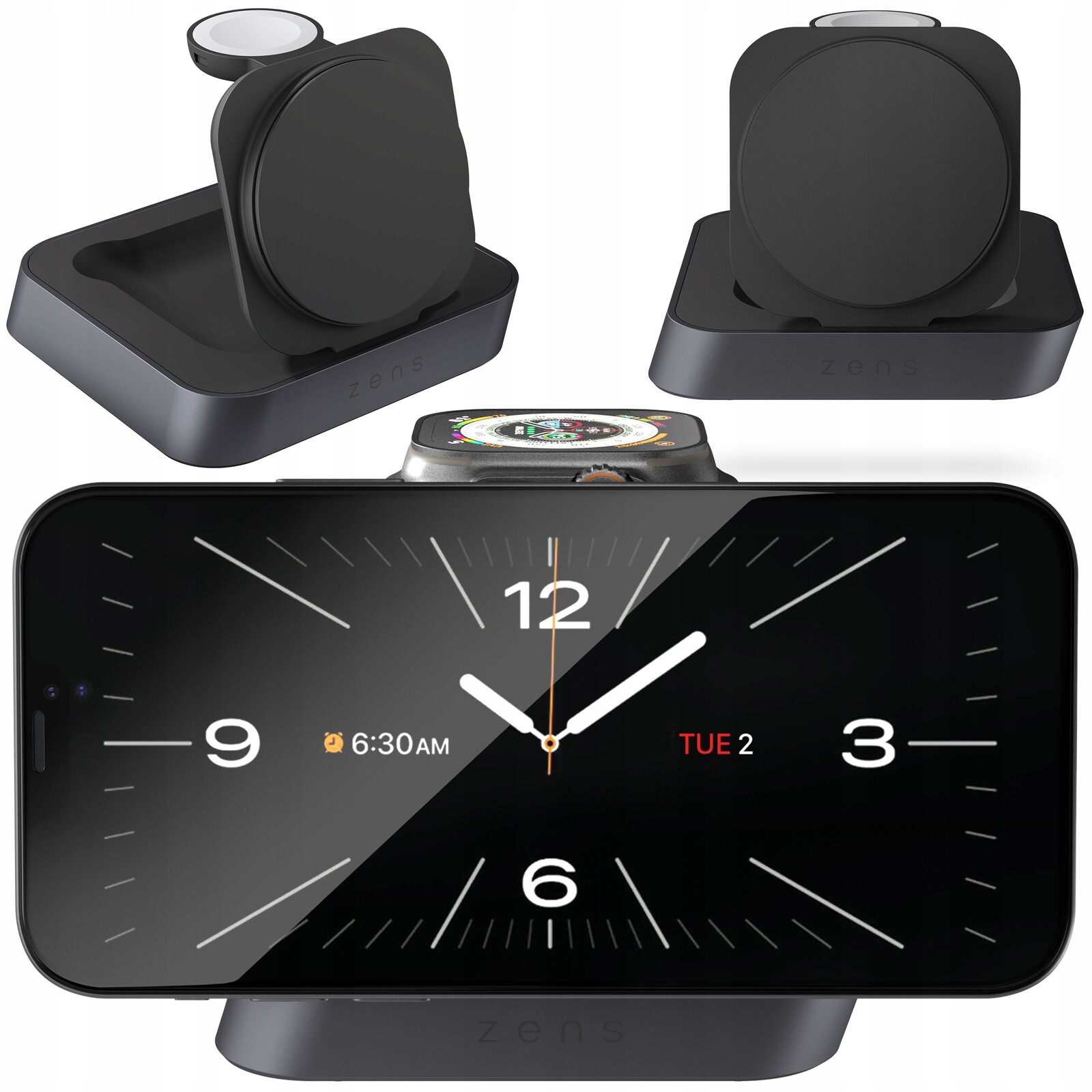 Zens Nightstand Charger Pro 2 – Bezdrátová nabíječka Qi2 15W s MagSafe