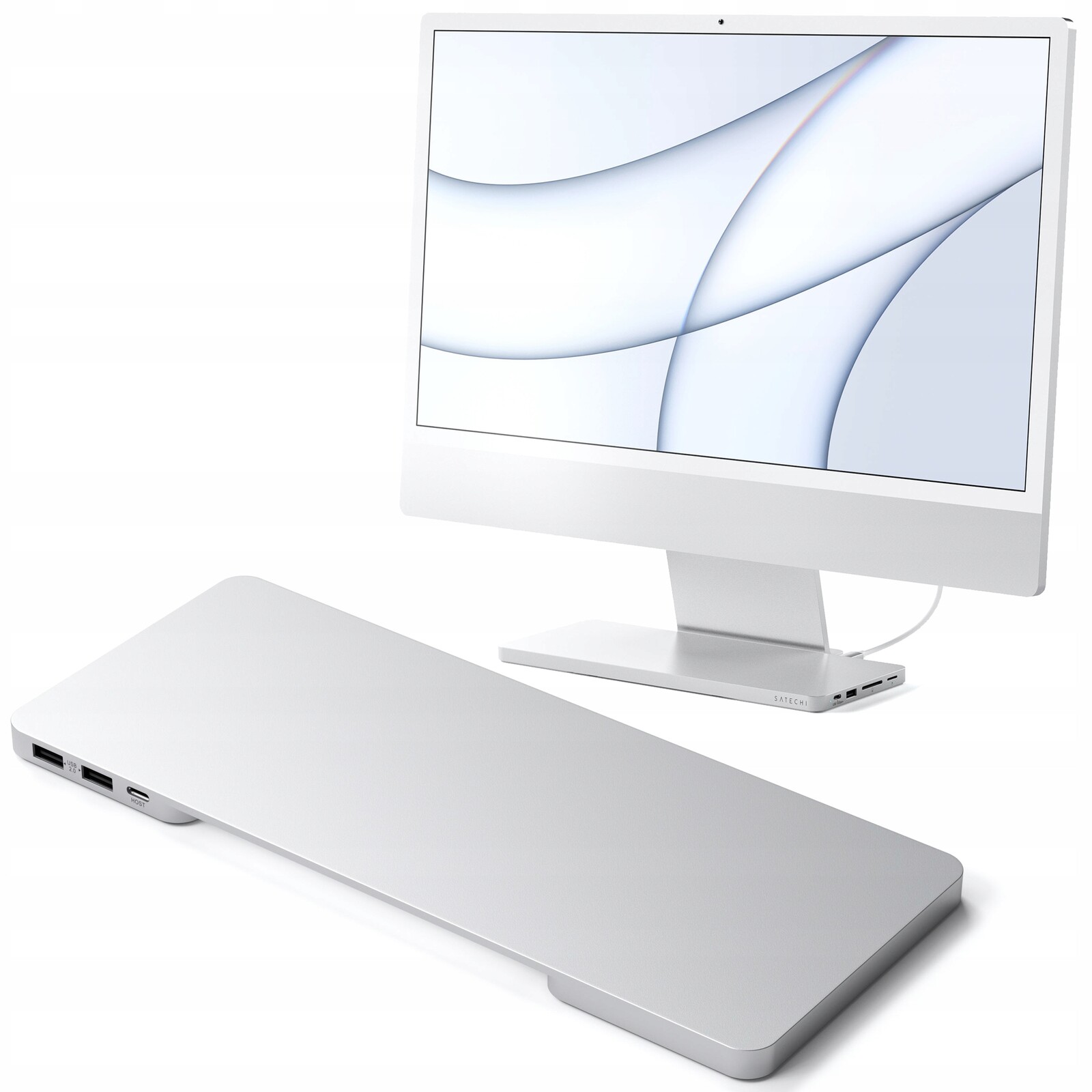 Satechi Slim Dock Dokovací stanice Usb-c 10Gb Usb-a 10Gb 2x Usb-a Micro/SD