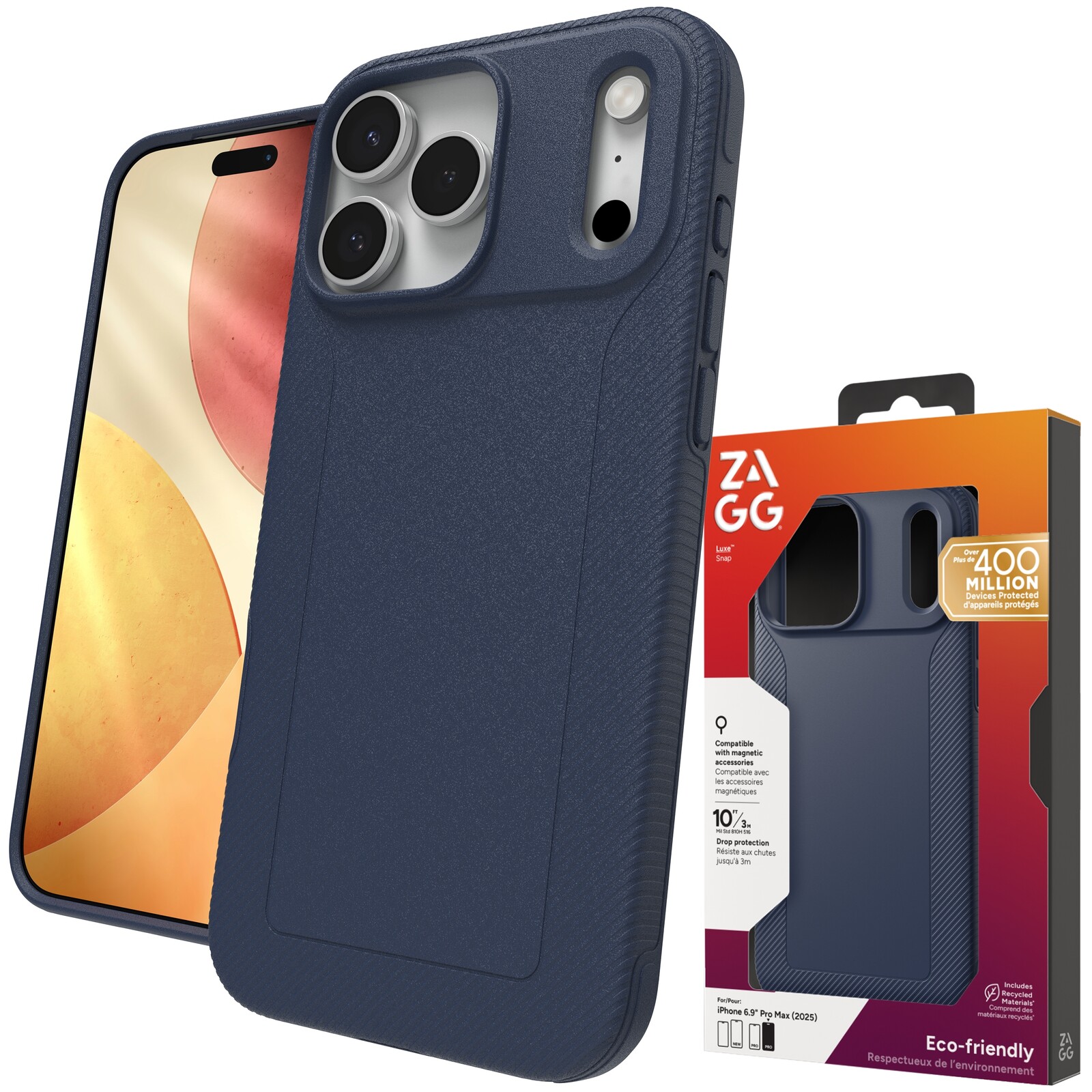 Zagg Luxe Snap Case Pouzdro s MagSafe pro iPhone 17 Pro Max Kryt