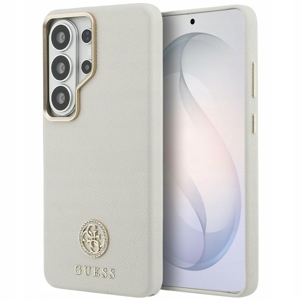 Originální pouzdro Guess MagSafe Galaxy S26 Ultra béžové obal zadní kryt pouzdro