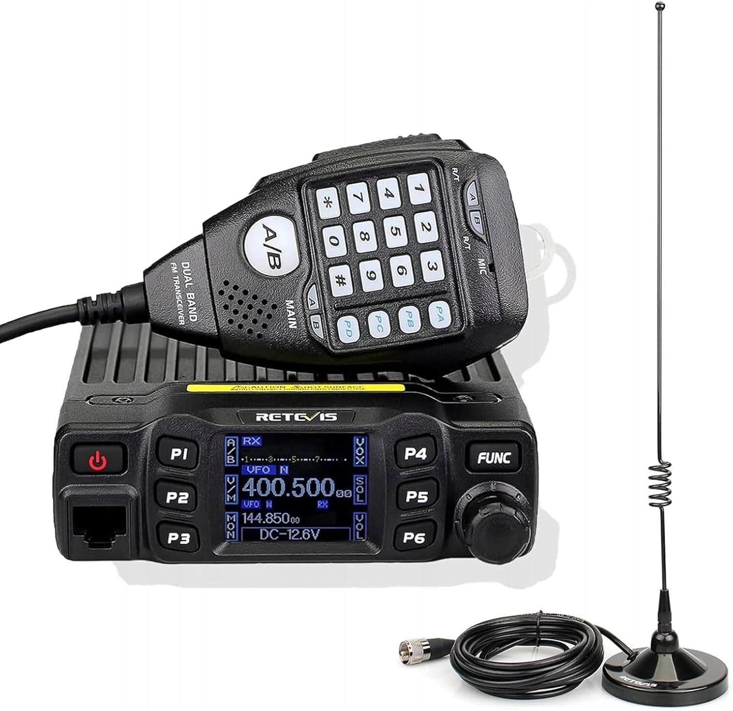 Autorádio Retevis RT95 s přenosnou automobilová anténou, 25W