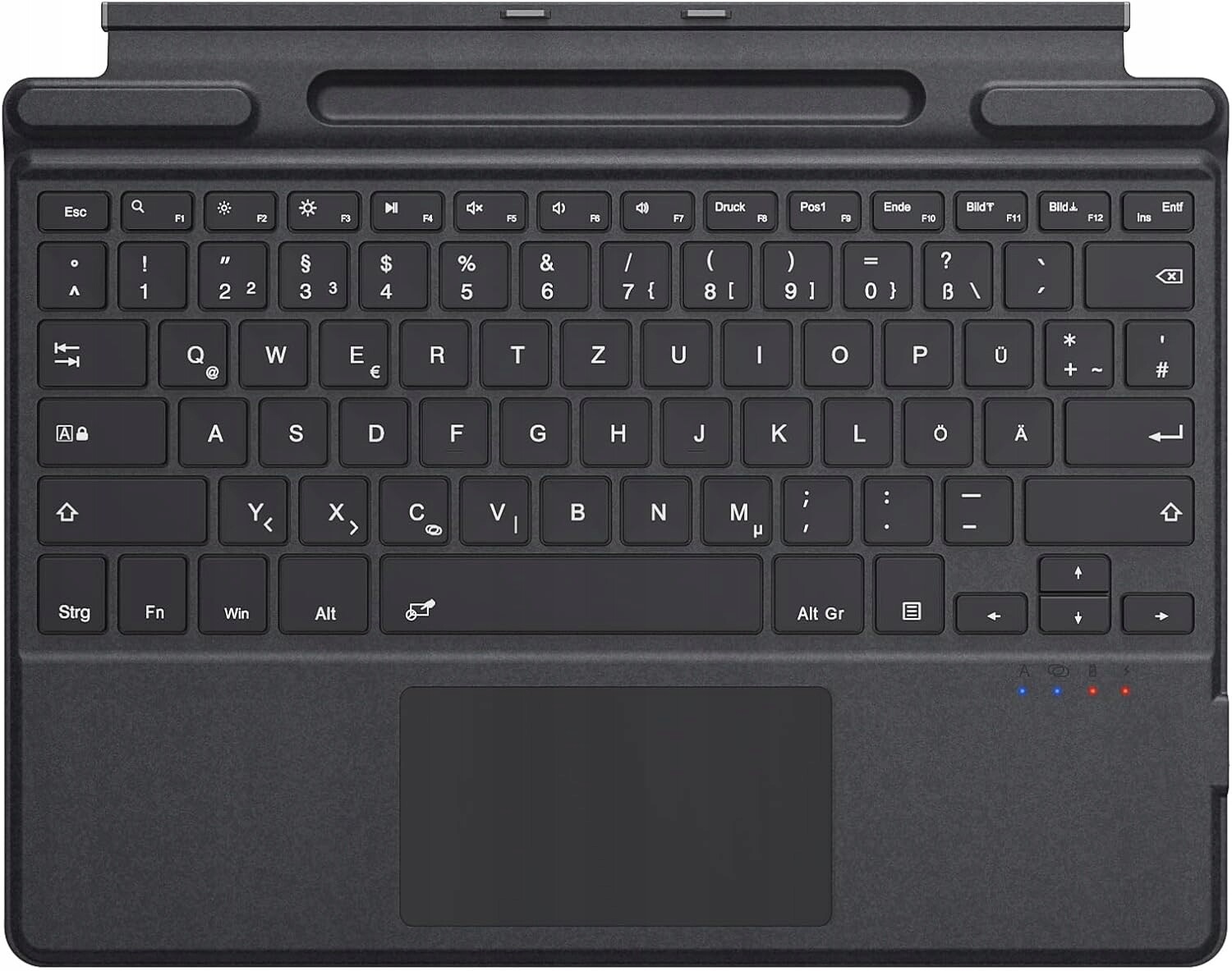 Bluetooth klávesnice pro Surface Pro 8/9/10/11/X MoKo Qwertz šedá