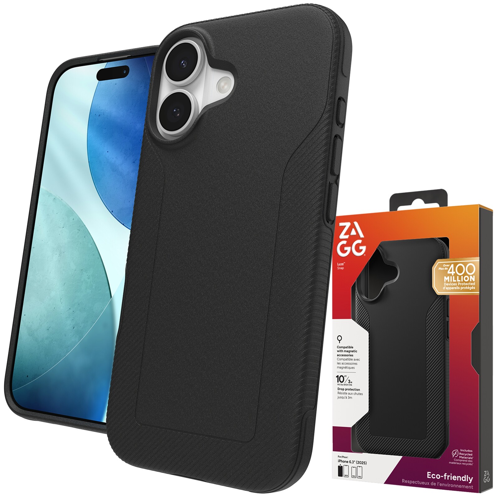 Zagg Luxe Snap Case Pouzdro s MagSafe pro iPhone 17 Kryt Pouzdro