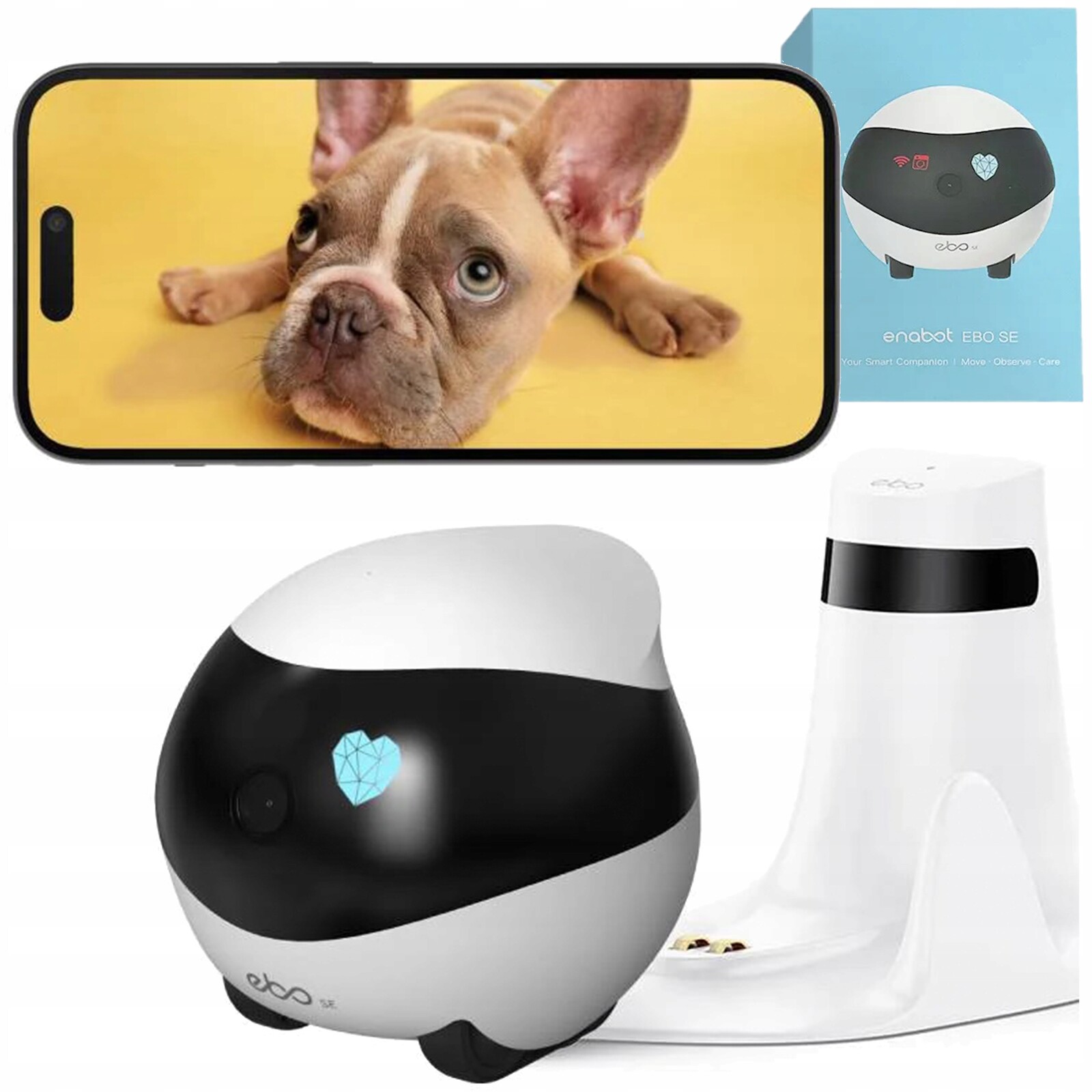 Enabot Ebo Se FamilyBot – Monitorovací robot s kamerou pro domácnost