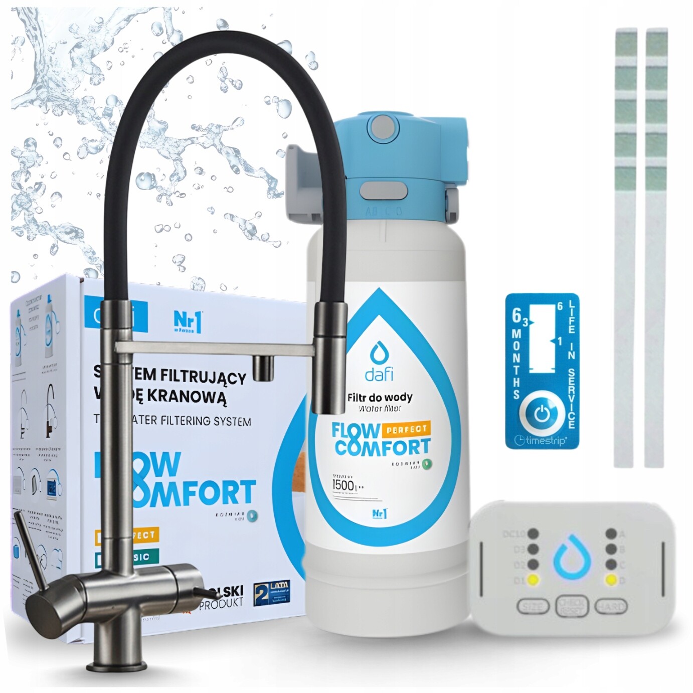 Filtr Pod Dřez Dafi Flow Control D-1 A Kohoutek Na Vodní Filtr Třícestný Pzh