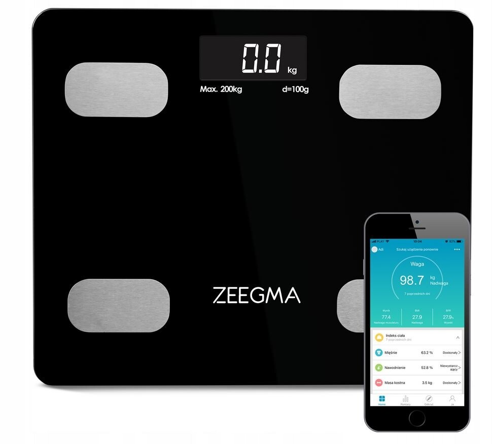 Elektronická váha Zeegma Černá Ze-gewit Black Analytická Váha 150 kg