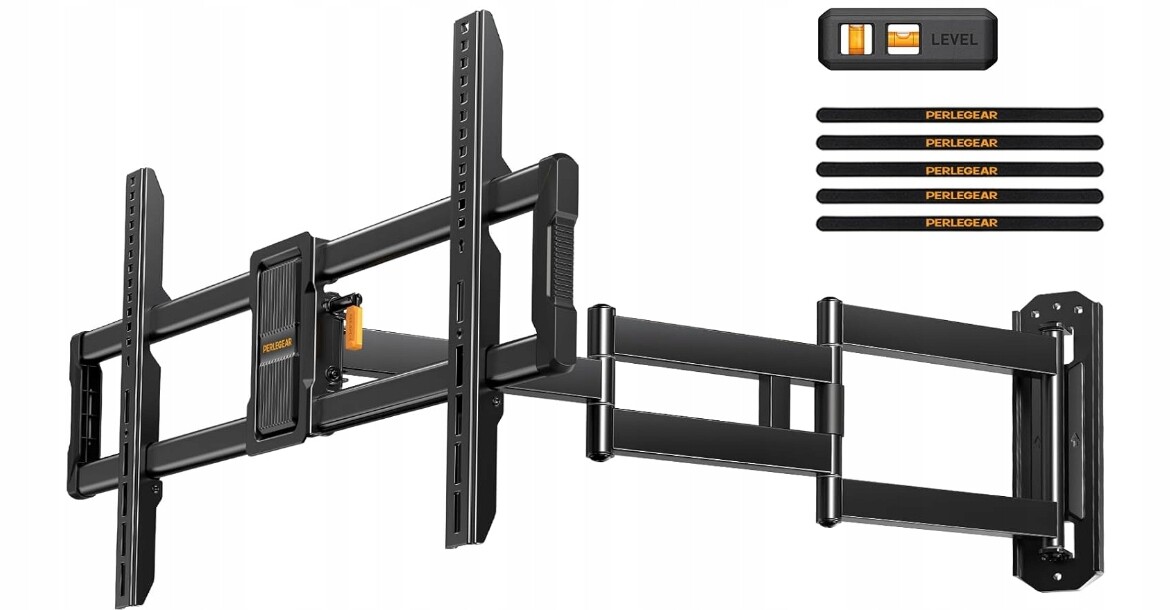 Nástěnný držák pro televizor Perlegear s dlouhým rukávem 943 mm 42-84 palců 68 kg