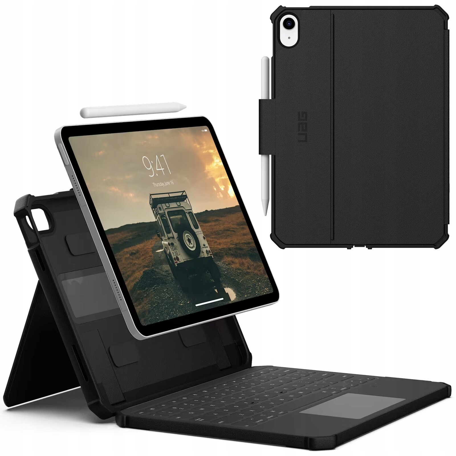 Uag Rugged Usb-c Case – pouzdro s klávesnicí pro iPad 11
