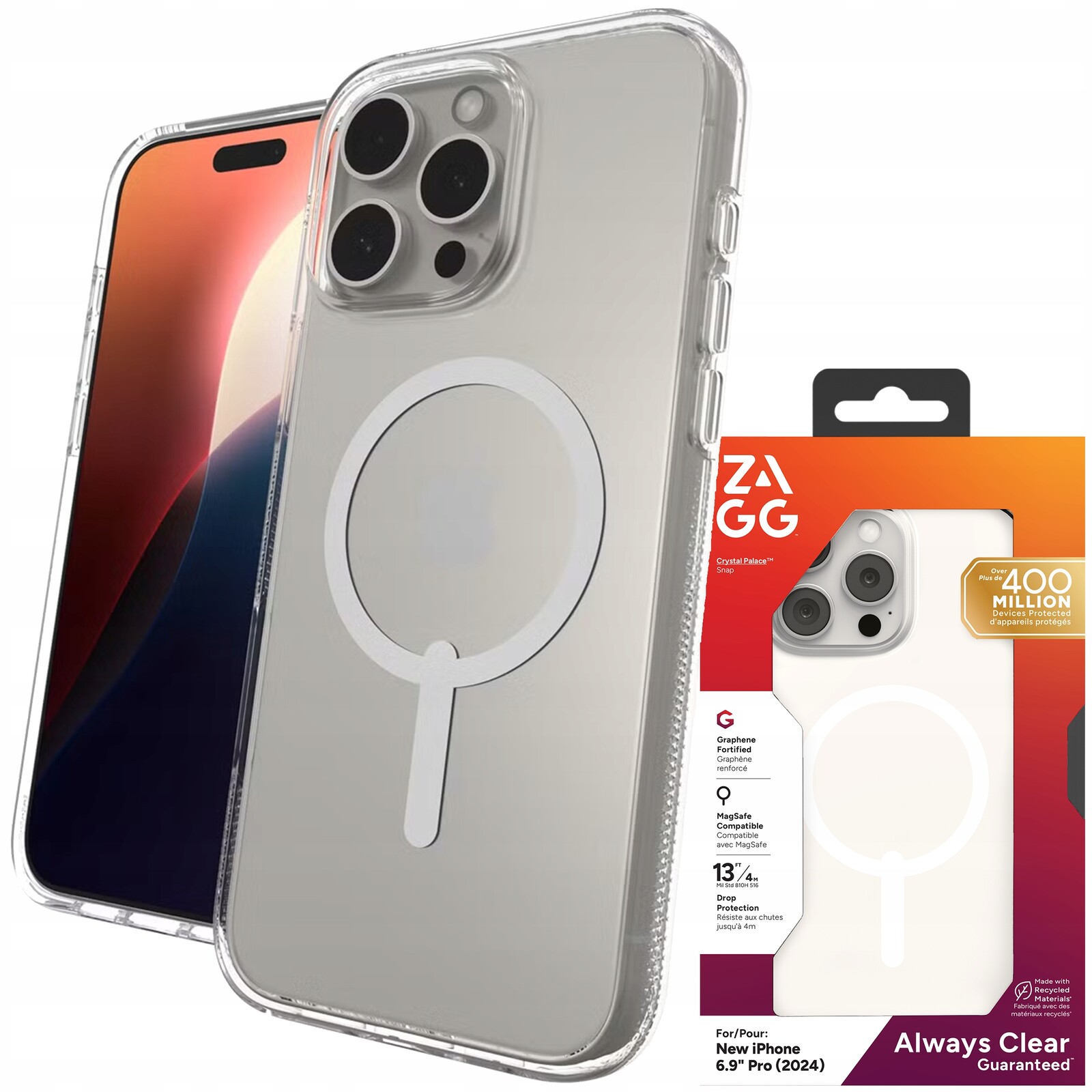 Zagg Crystal Palace Snap Case – Pouzdro MagSafe pro iPhone 16 Pro Max