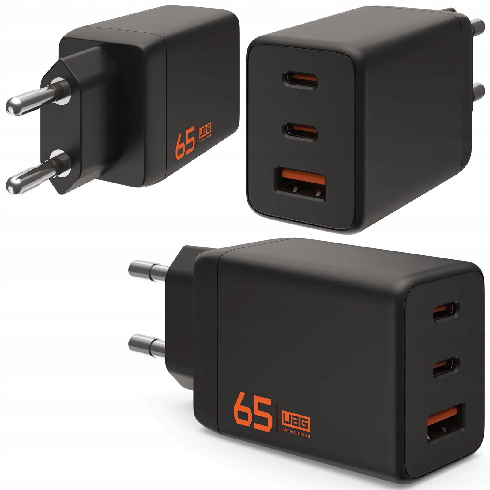 Uag Srge Charger Síťová nabíječka 2x Usb-c Usb-a 65W Výkonný napájecí adaptér