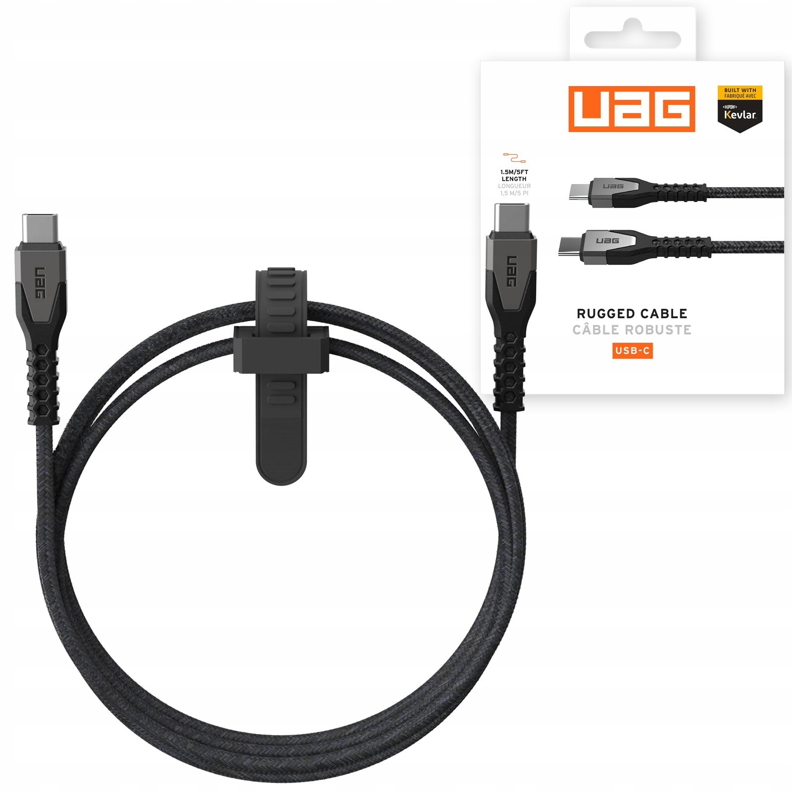 Uag Kevlar Core Power Cable – kabel Usb-c na Usb-c 60W 1.5 m Silný kabel