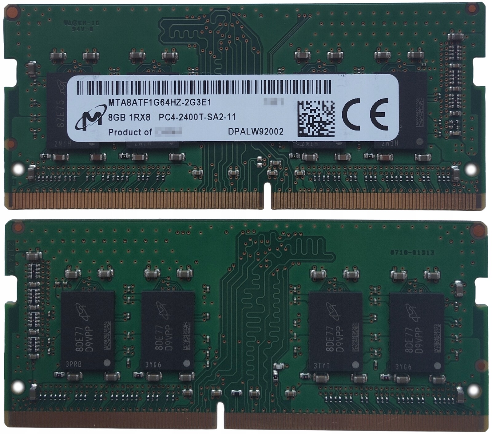 (n) 8GB 1*8GB Micron DDR4 2400MHz 1,2V MTA8ATF1G64HZ-2G3E1