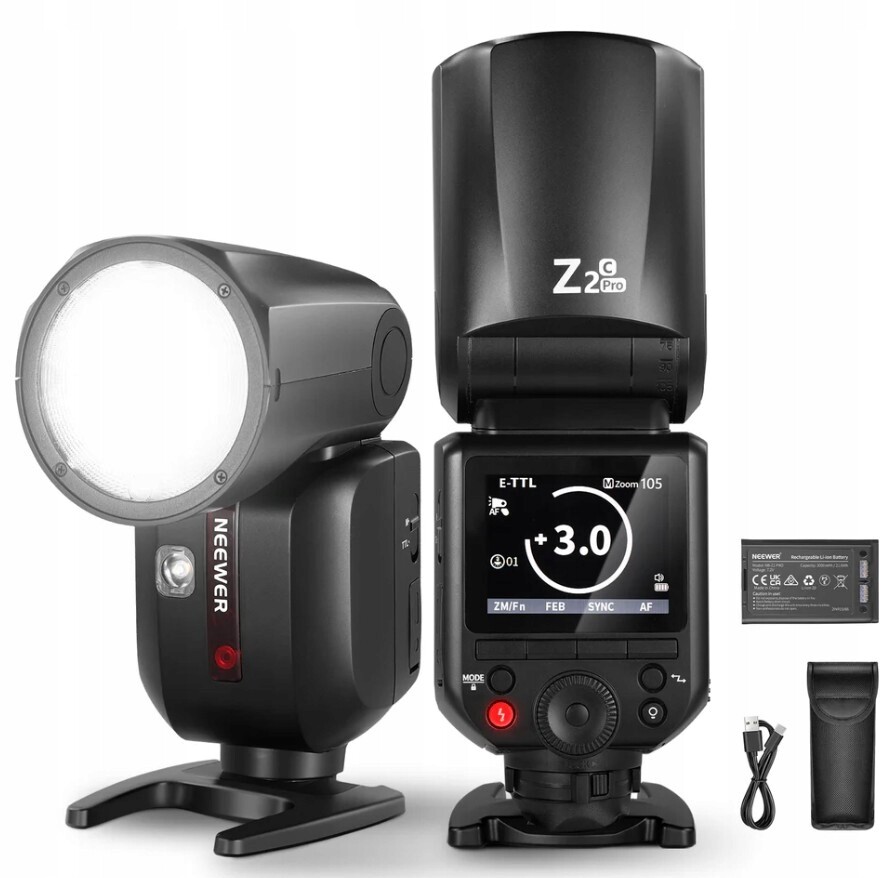 Blesková lampa Ttl Kulatá hlava Hss 1/8000 76Ws 3000mAh pro Canon Neewer