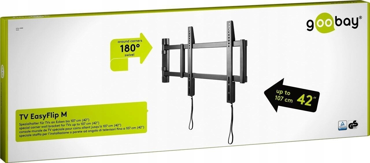 Držák na televizor EasyFlip M 26-42 palců Goobay do 25 kg Vesa 400 x 400