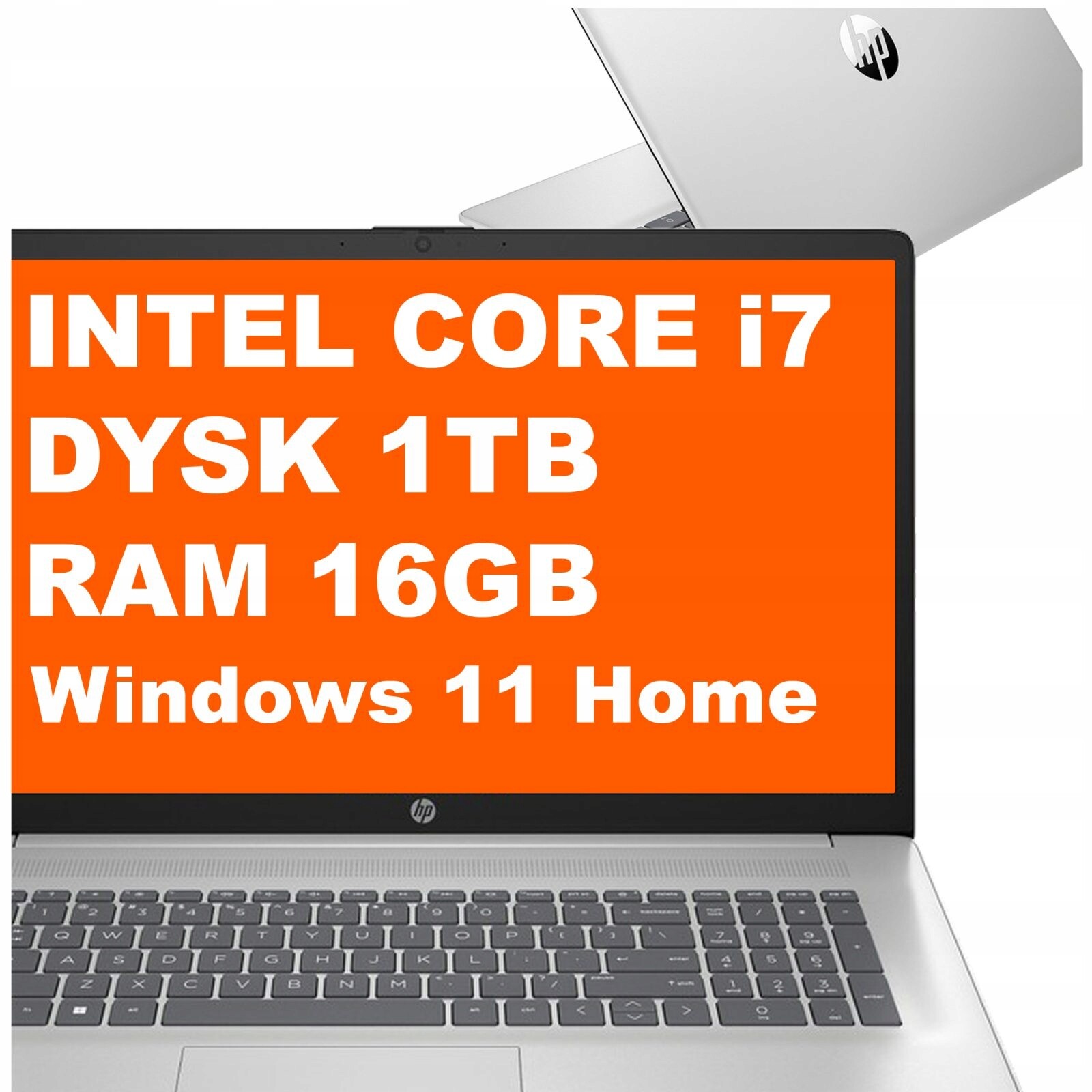 Notebook Hp 17-cn Intel Core i7 16GB 1TB Iris Xe FullHD Win 11 Stříbrný