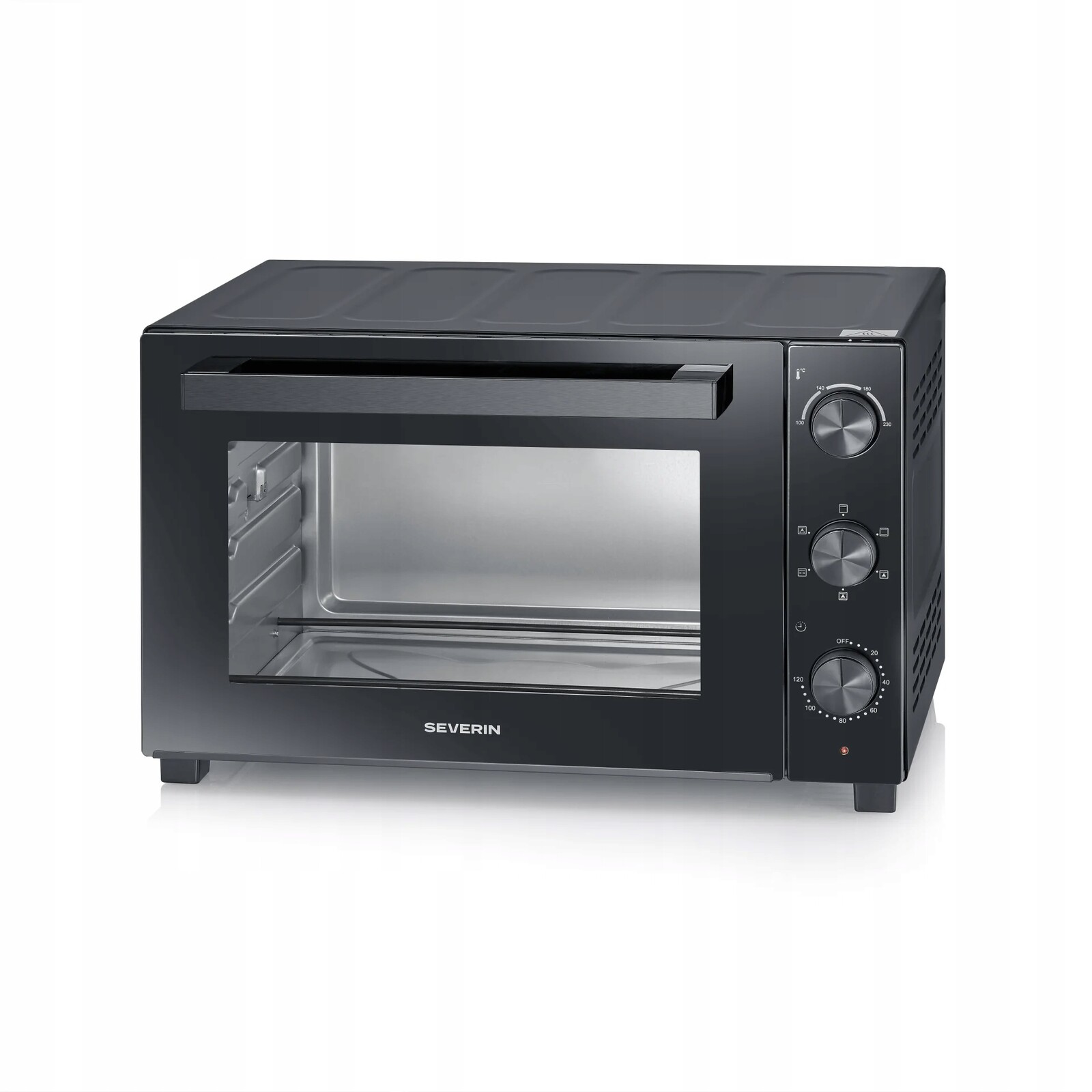 Severin TO2076 Mini trouba 46L 1800W termocirkulace gril XXL černá