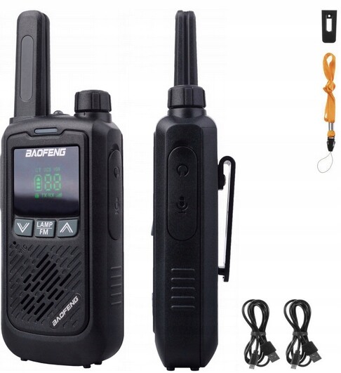 2X Vysílačka Radiotelefon Baofeng BF-T17 Walkie-talkie Svítilna
