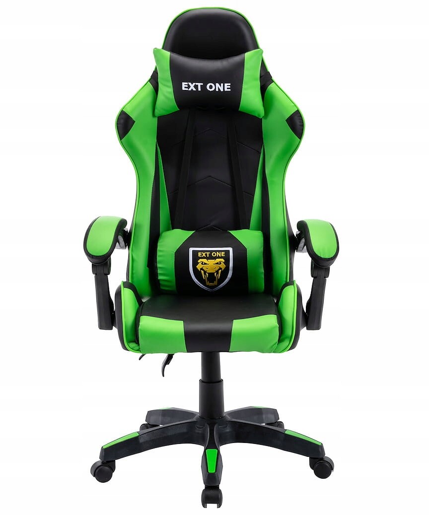 Herní židle Extreme Ext One Green umělá kůže černá