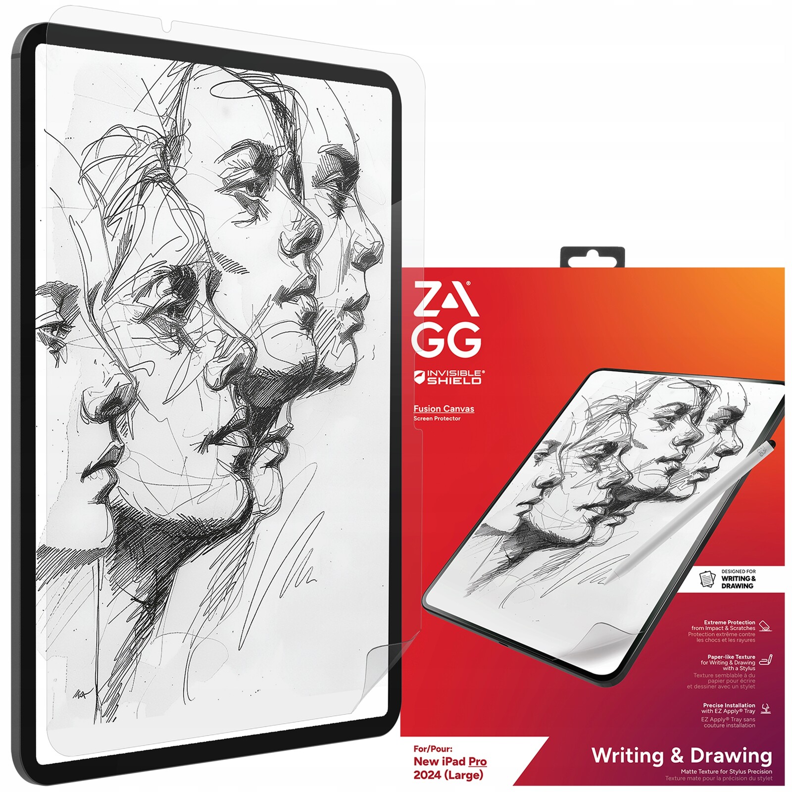 Zagg Fusion Canvas – Fólie napodobující papír pro iPad Pro 11