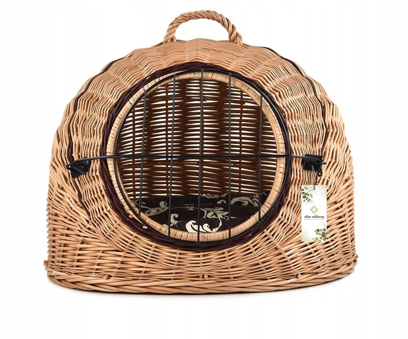 Přepravka pro kočky Psa Proutěná budka Pelíšek 49 Cm Polštář