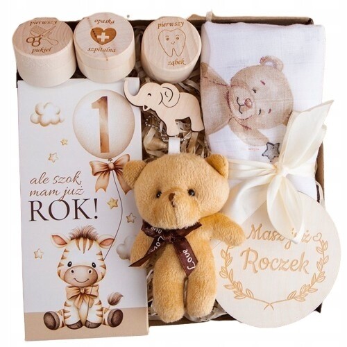 Dárek na Ráček přívěsek na klíče medvídek čokoláda krabičky první okamžiky