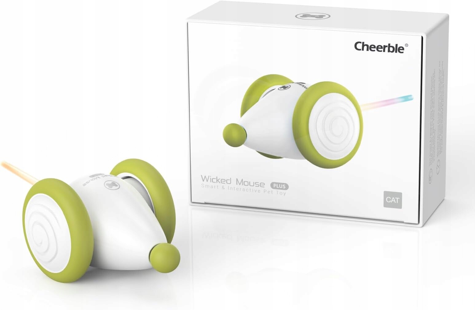 Hračka Pro Kočky Elektrická Myš Interaktivní Led Usb Automatická