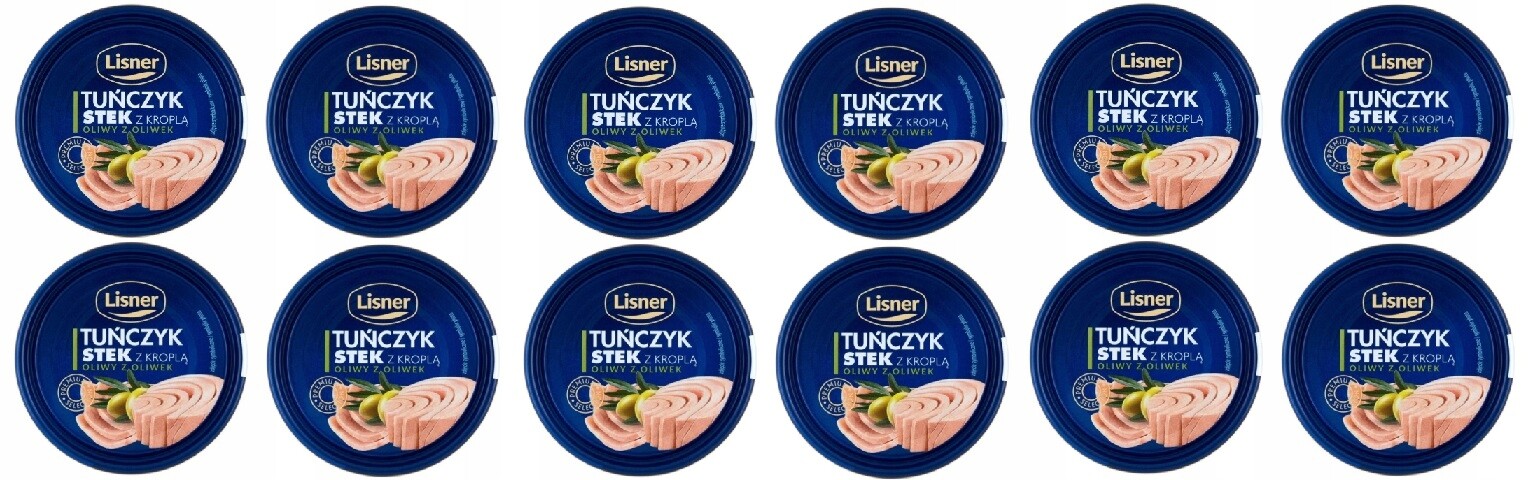12 x 120 g Lisner Tuňák steak s kapkou olivového oleje