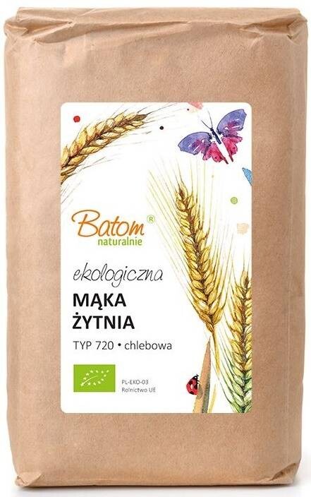 Batom Žitná mouka chlebová Typ 720 Ekologická Bio 1 kg Batom