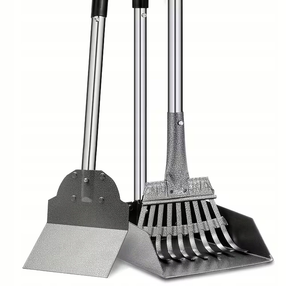 Sada Sběrač Psích Exkrementů Sběrač Psích Hovínek Velký 102 cm Hrábě Lopata Lehké