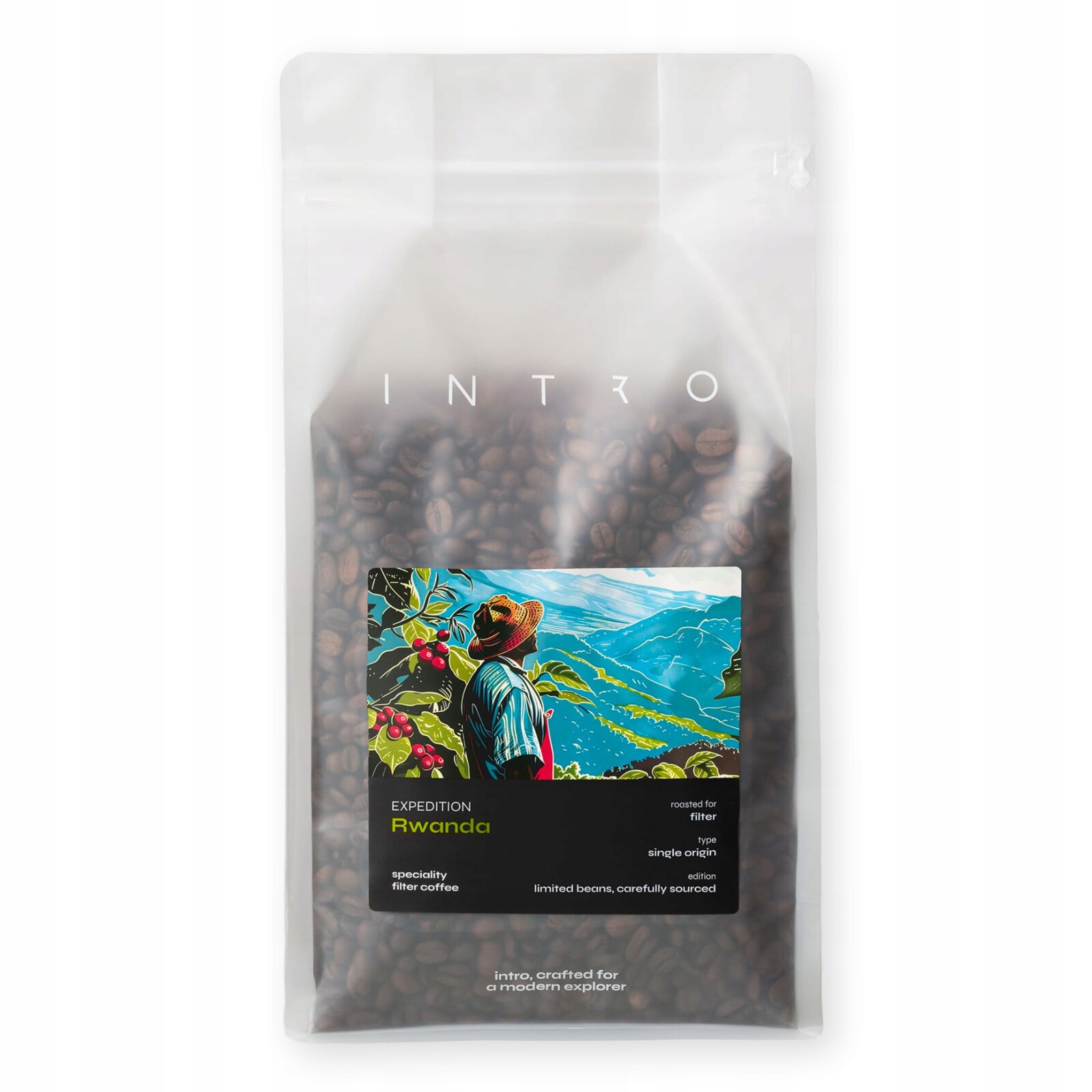 Káva Zrnková 1 kg – Rwanda Kizi Rift Káva Speciality Jasně pražená Ovocná