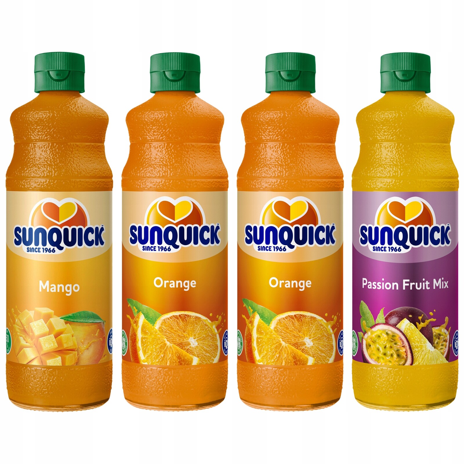 Sada sirupů Sunquick Pomeranč, Mango, Marakuja 4x700 ml