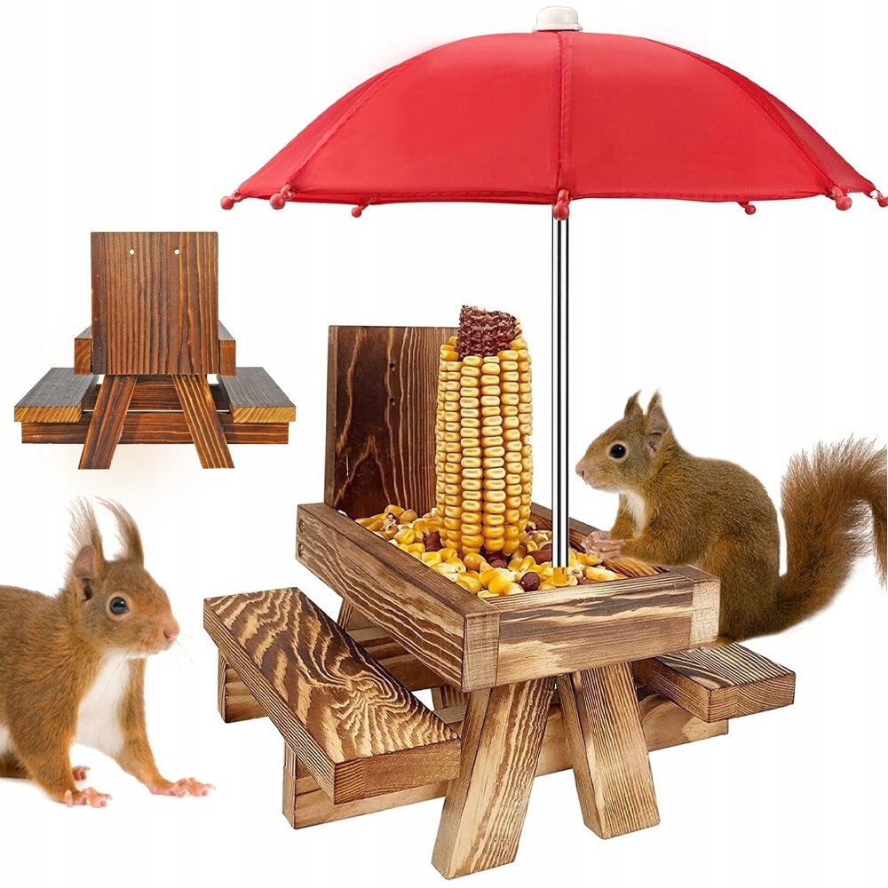 Dřevěné Krmítko Pro Veverky, Odolné Vůči Vlhkosti, K Zavěšení