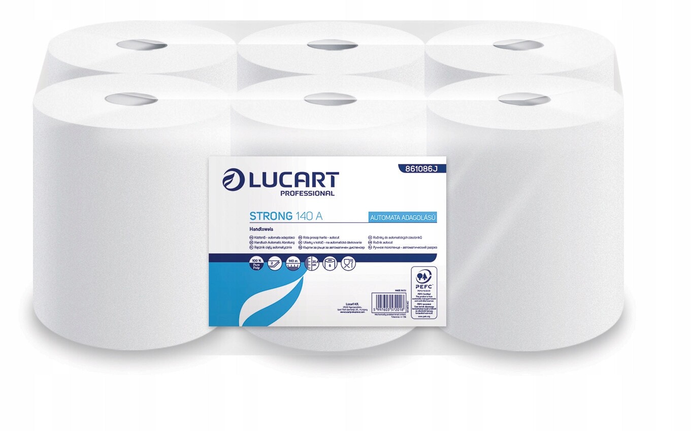 Papírový Ručník V Roli Bílá Celulóza 2-VRSTVA