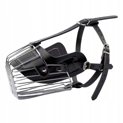 Shein Kovový Náhubek Pro Psa Proti Kousání Černý XL 1JC