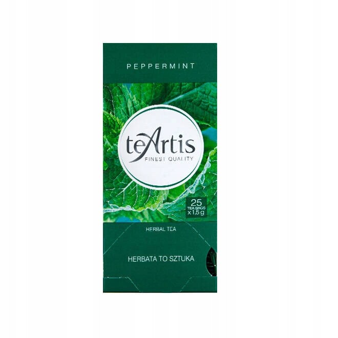 Čaj Teartis pepermint 25x1,5 g