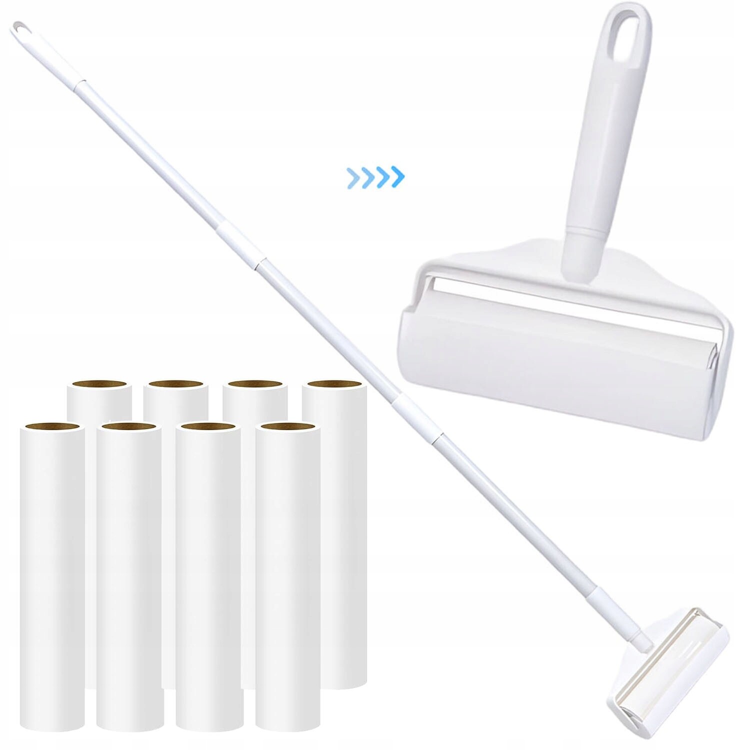 Kartáč Roller na odstraňování srsti psa a kočky s 8 vložkami, snadné použití