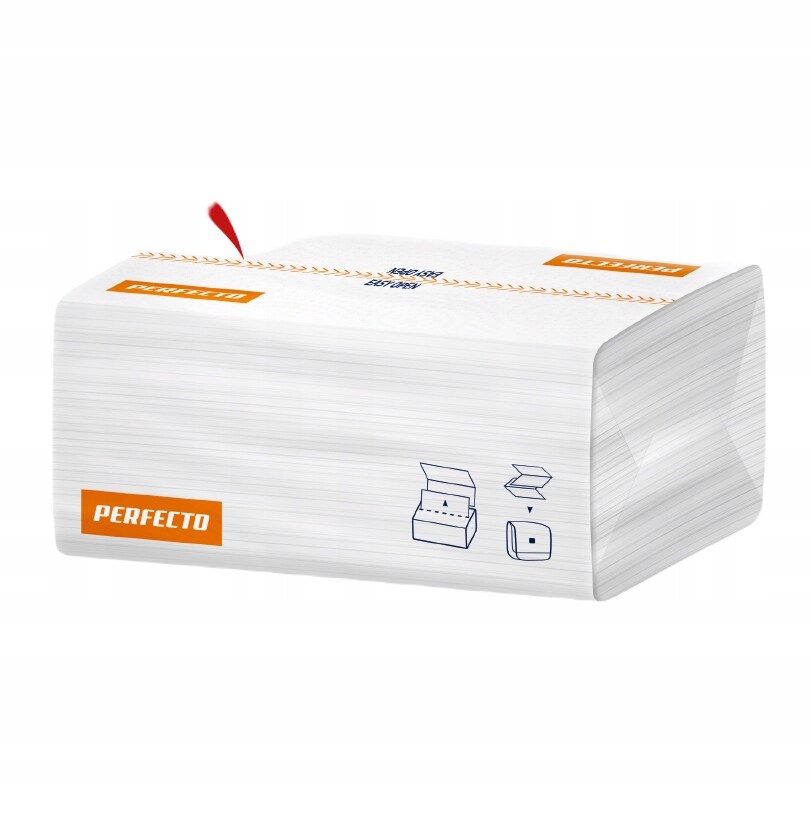 Papírový Ručník Zz Bílá Celulóza 2W Silný savý Perfecto Easy Open