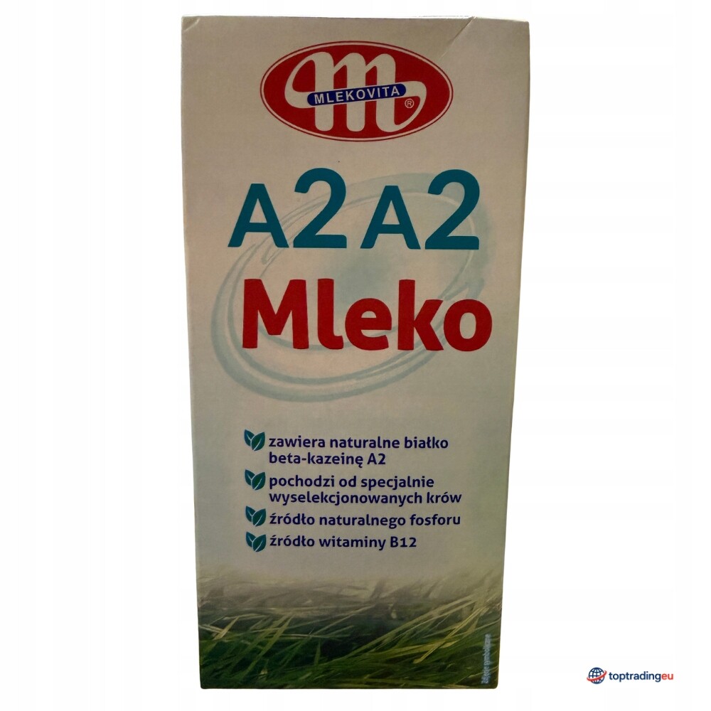 Mlekovita A2A2 Mléko 1L 12x1L Karton Uht Zdroj bílkovin a vápníku