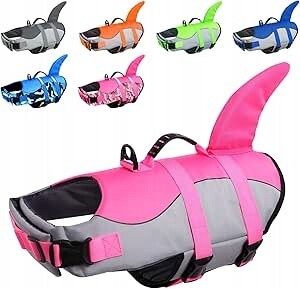 Citétoile Záchranná vesta pro psy žralok lehká a bezpečná Velikost S