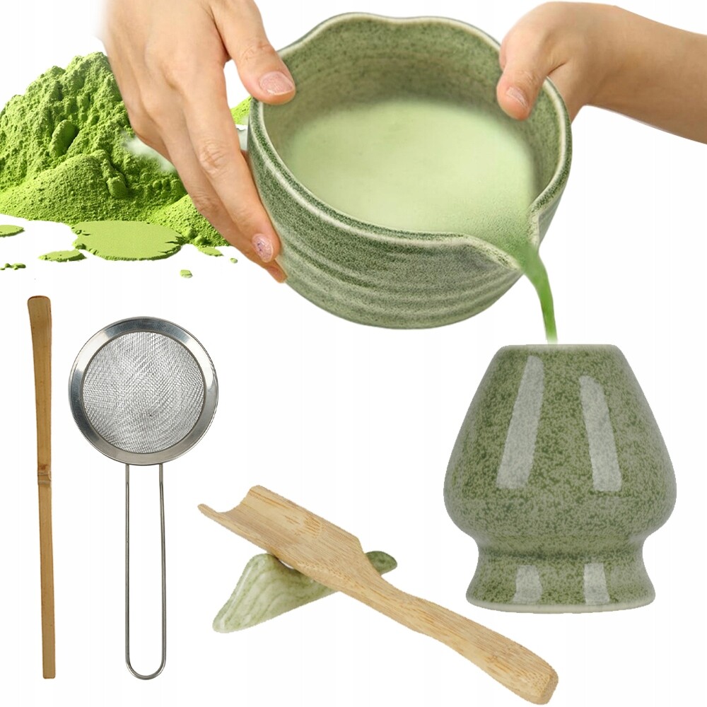 7DÍLNÁ Japonská Sada Pro Matcha, Ručně Vyrobená K Vaření