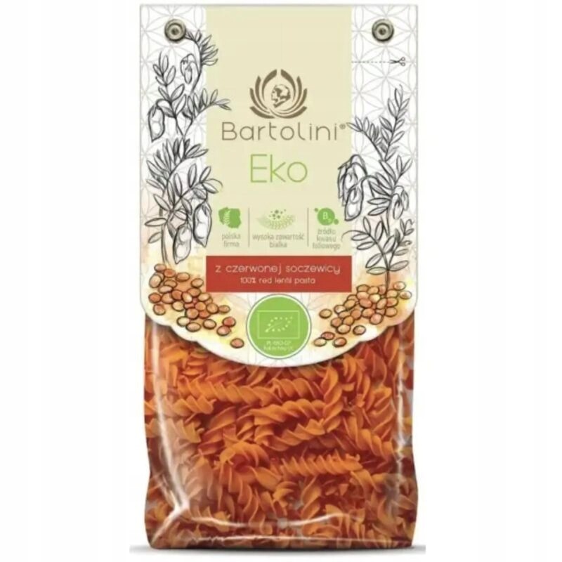 Těstoviny Proteinové (z Červené Čočky) Fusilli 1 kg Bartolini