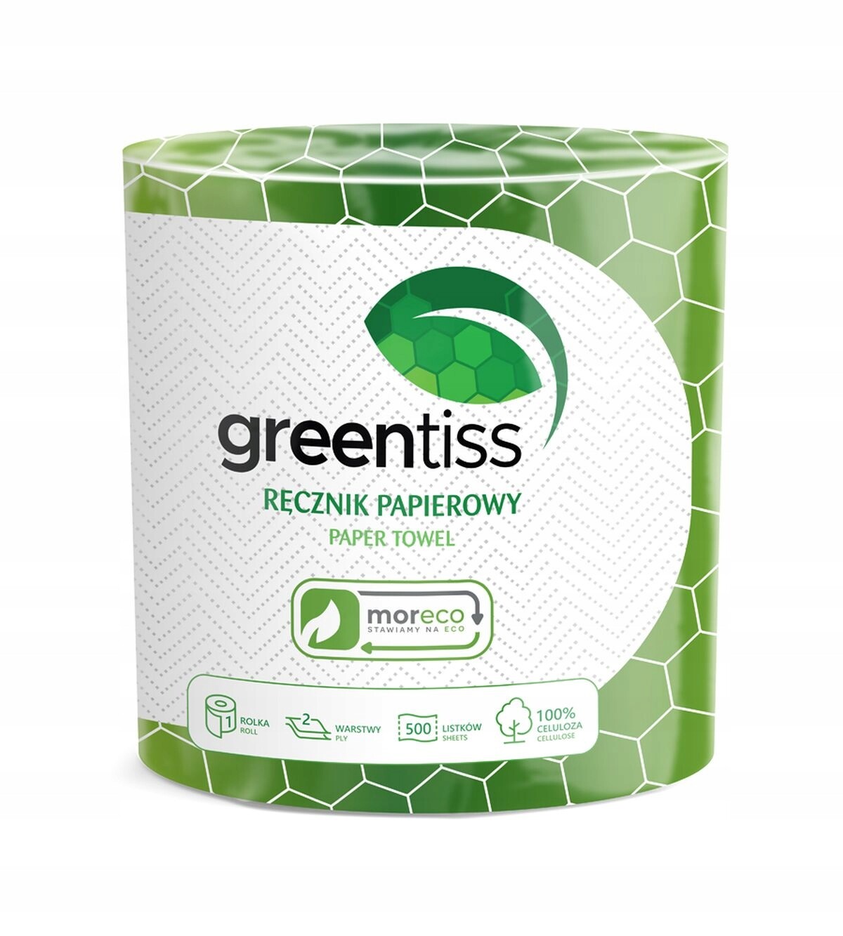 Papírový ručník Greentiss 1 role 500 listů 2-vrstvová role