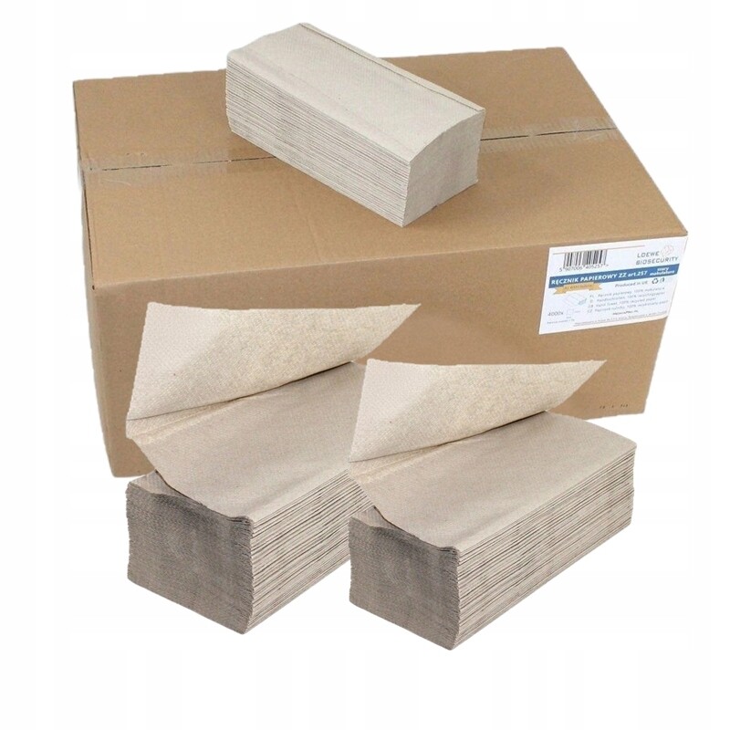 Papírové Ručníky Šedé Zz 25X23 Loewe Biosecurity Karton