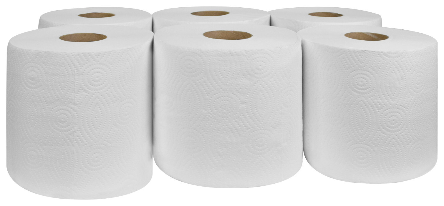 Papírový ručník Čisticí Utěrka celulóza 100 m, 6 rolí