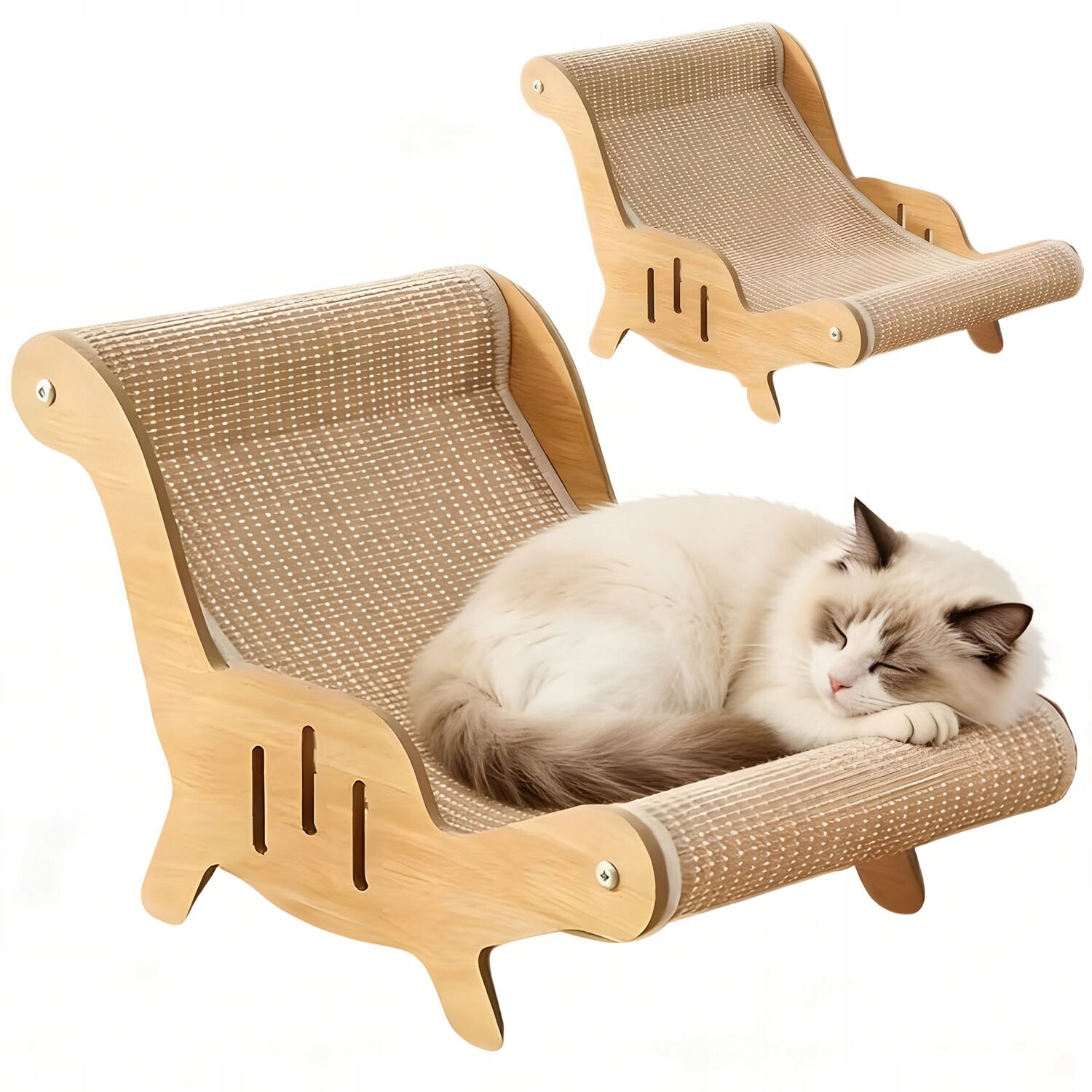 Pelíšek Škrabadlo 2v1 pro kočky Sisalová sedačka Ochrana nábytku Dárek